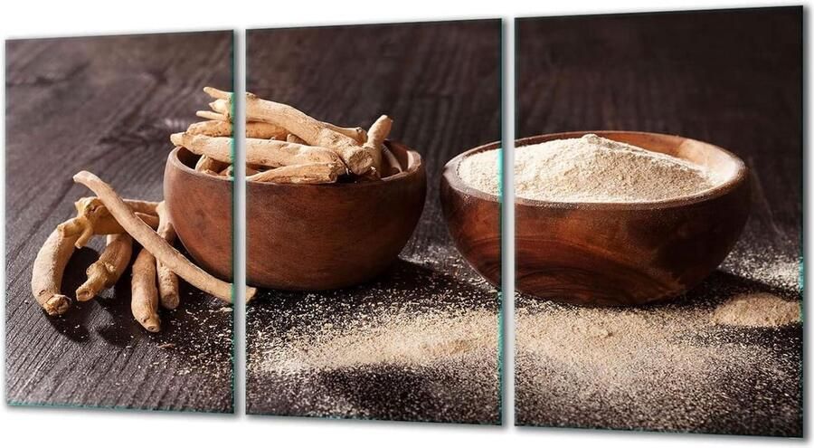 Keramische Kookplaat Afdekplaat Kookplaat Beschermer Keuken Beschermen Gehard Glas 30 x 52 cm Bruin