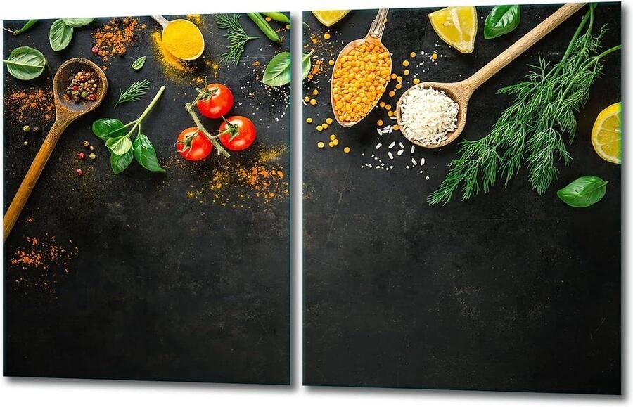 Keramische kookplaat Covers Glasplaat Bescherming Keuken Beschermen Gehard Glas 40 x 52 cm Meerkleurig