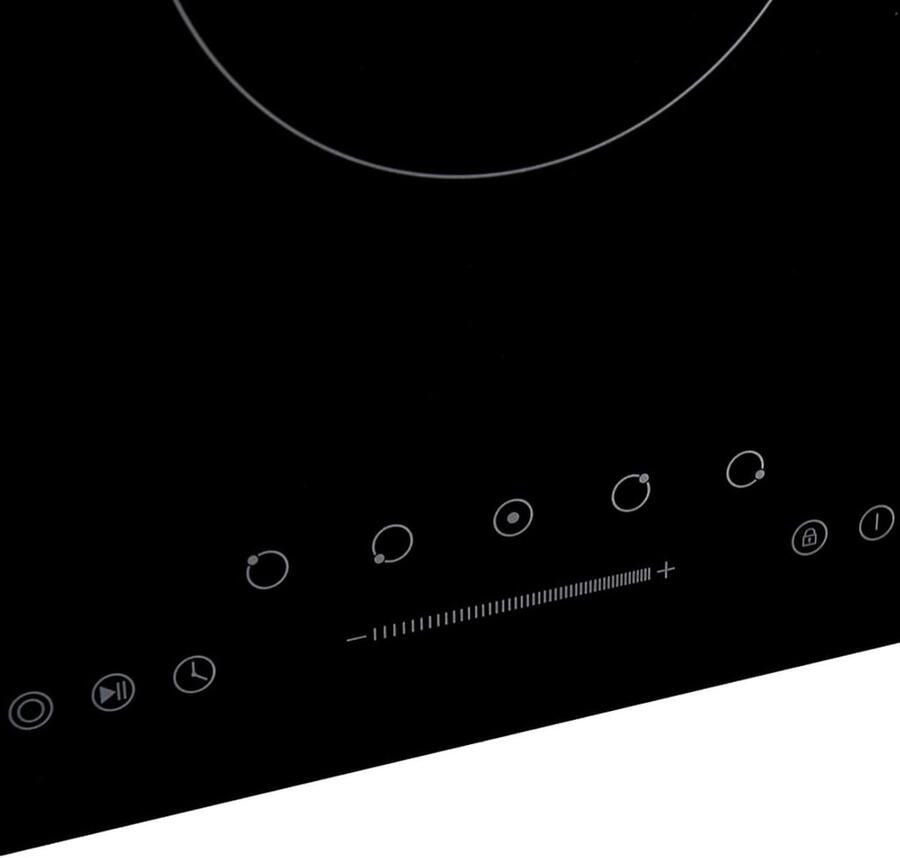 Keramische Kookplaat Elektrische Fornuis Koken en Bakken 5 Zones 77 cm Zwart