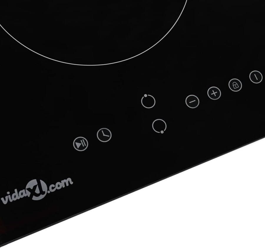Keramische Kookplaat Elektrische Kookplaat Koken aan Huis Touch Control Bediening 57.5 x 35 cm Zwart