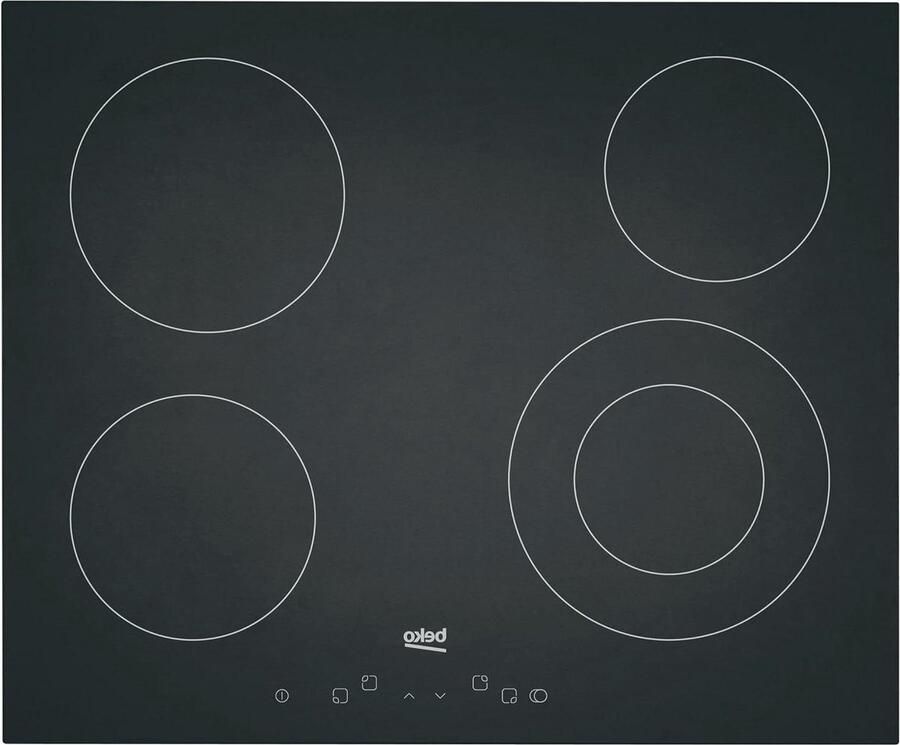 Keramische Kookplaat Elektrische Kookplaat Koken in Huis Sensorbesturing 58 x 51 cm Zwart