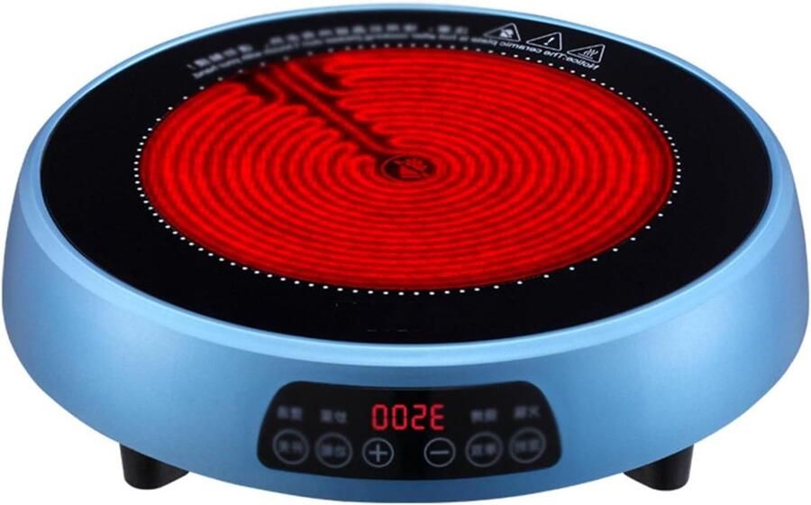 Keramische Kookplaat Elektrische Kookplaat Snel Koken 360 Graden Verwarming 30.5 cm Wit