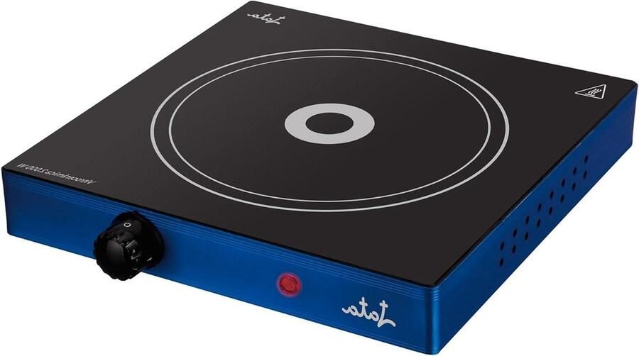 Keramische Kookplaat Elektrische Kookplaat Snelle Maaltijden Oververhitting Bescherming 18 cm Diameter Zwart Blauw