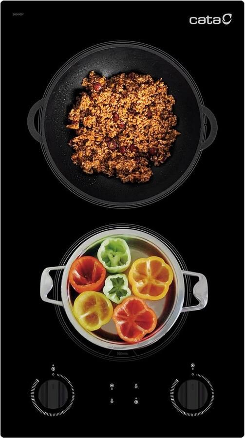 Keramische Kookplaat Elektrische Kookplaat Thuis Koken 9 Vermogensstanden 30 cm Breed Zwart