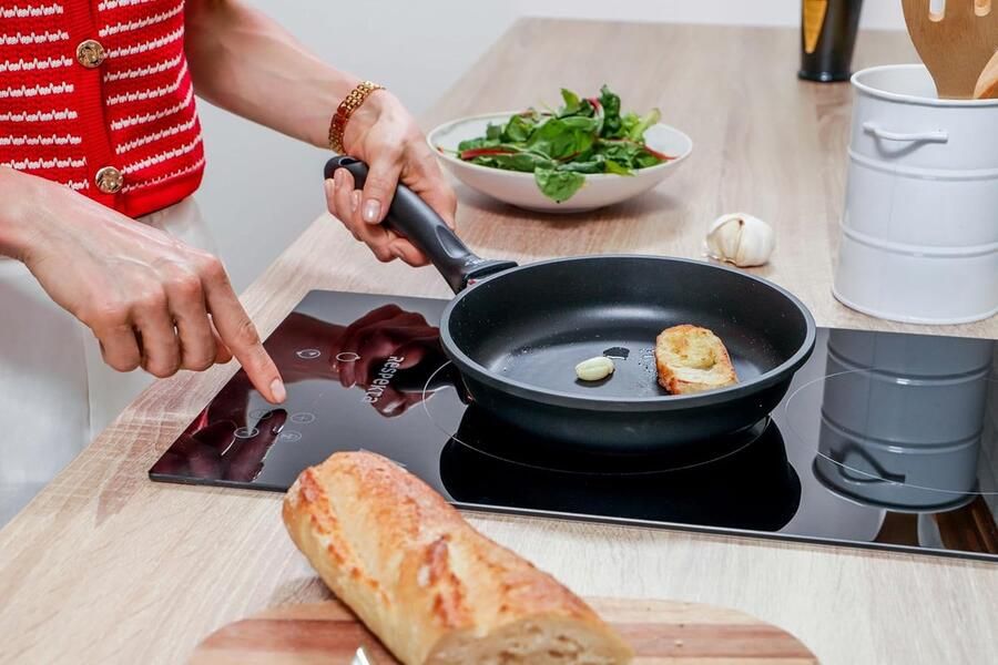 Keramische Kookplaat Glazen Kookplaat Snel Koken Touch Control 30 cm Zwart