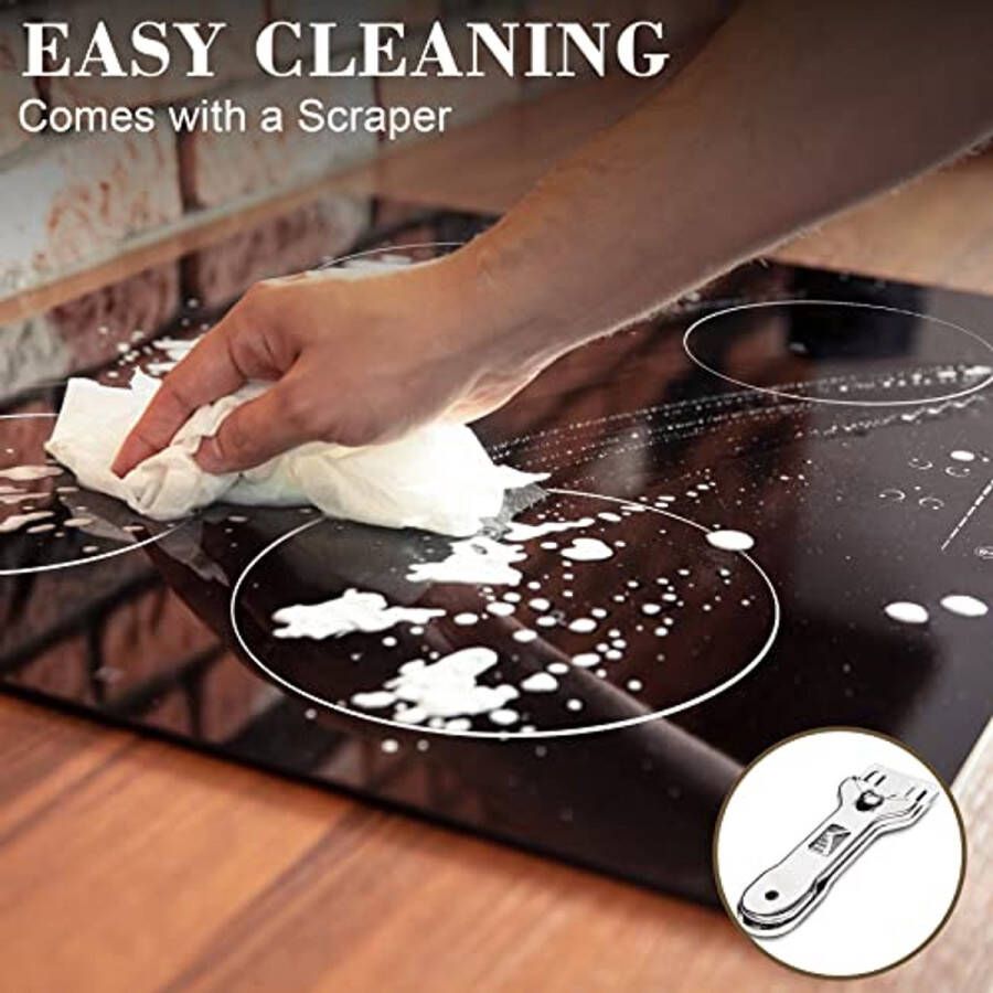 Keramische Kookplaat Inbouw 60cm 4 Platen Tiptoetsen 9 Warmtestanden en Timer - Foto 2