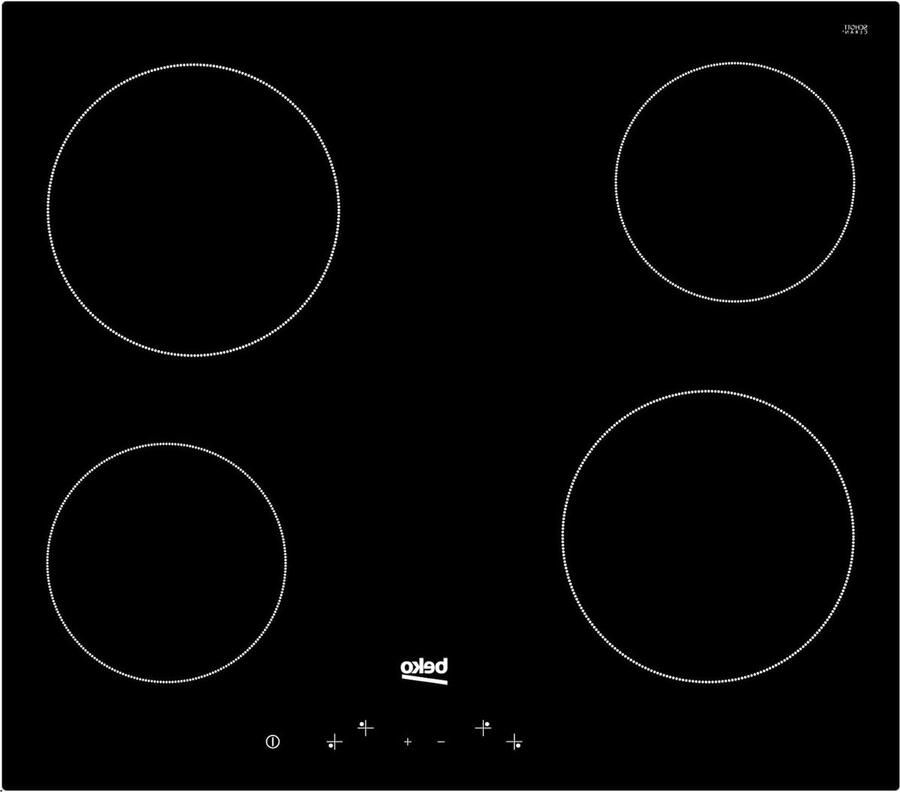 Keramische Kookplaat Inbouw Kookplaat Thuis Koken Touch Bediening 60 cm Zwart