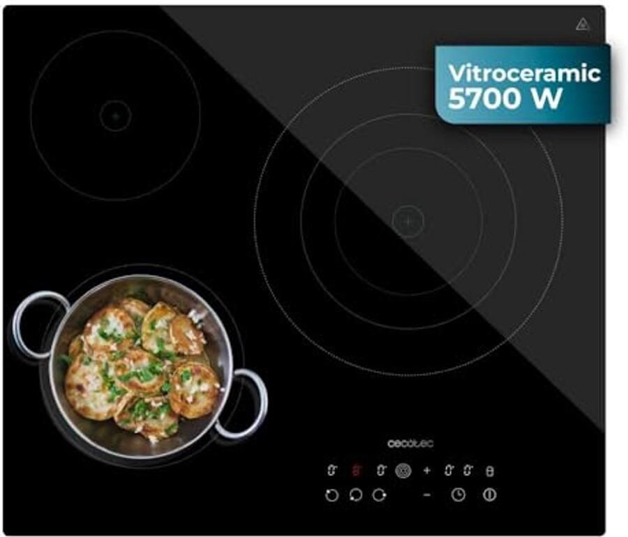 Keramische Kookplaat Inductie Kookplaat Thuis Koken Touch Control 5700 W Zwart