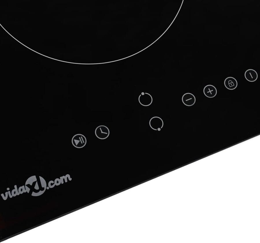 Keramische Kookplaat Inductie Kookplaat Thuis Koken Touch Control 57.5 cm Zwart