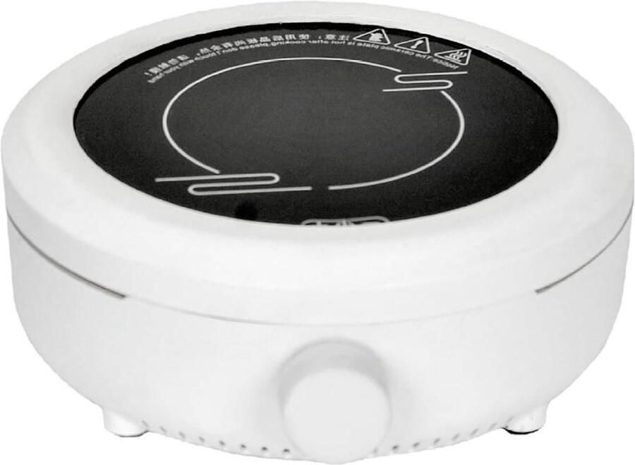 Keramische Kookplaat Mini Fornuis Thee Zetten Stille Werking 800W Vermogen Wit
