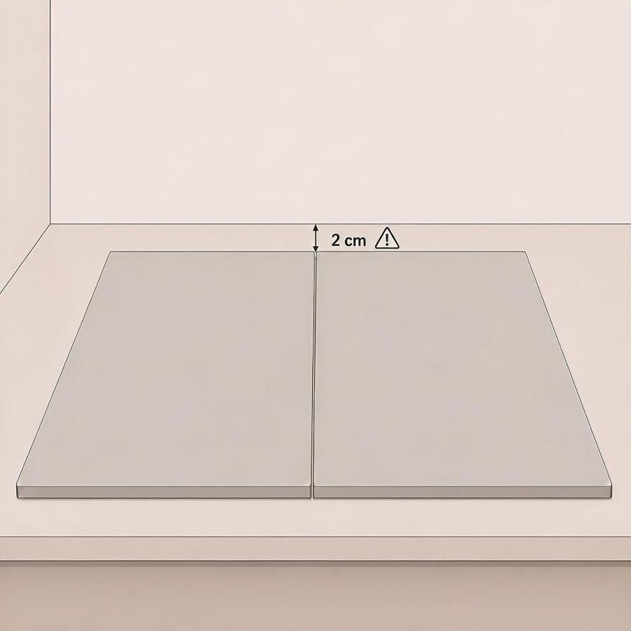Keramische kookplaatbeschermer 55 x 33 cm Handgemaakt in Europa Zeer robuust Beschermt inductiekookplaat ShopVlot