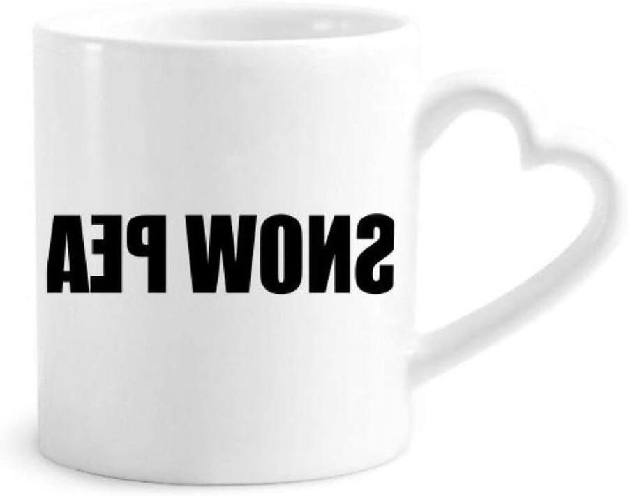 Keramische Mok Koffiecup Hartgreep Warme Dranken Vaatwasserbestendig 340 ml Wit