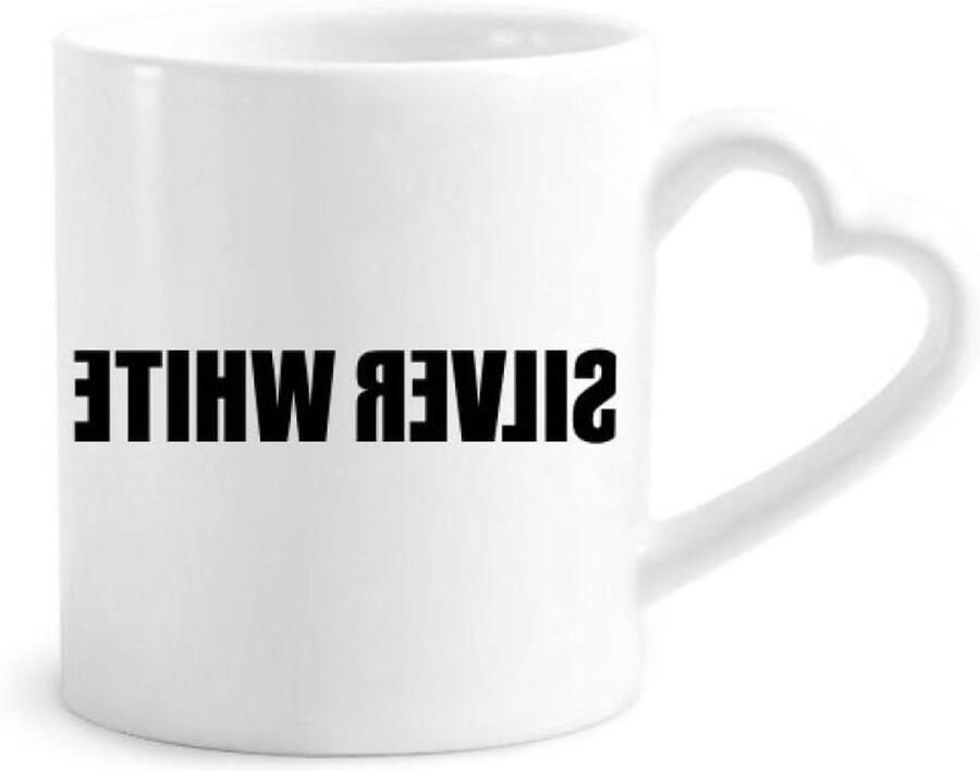 Keramische Mok Koffiecup Hartgreep Warme Dranken Vaatwasserbestendig 340 ml Wit