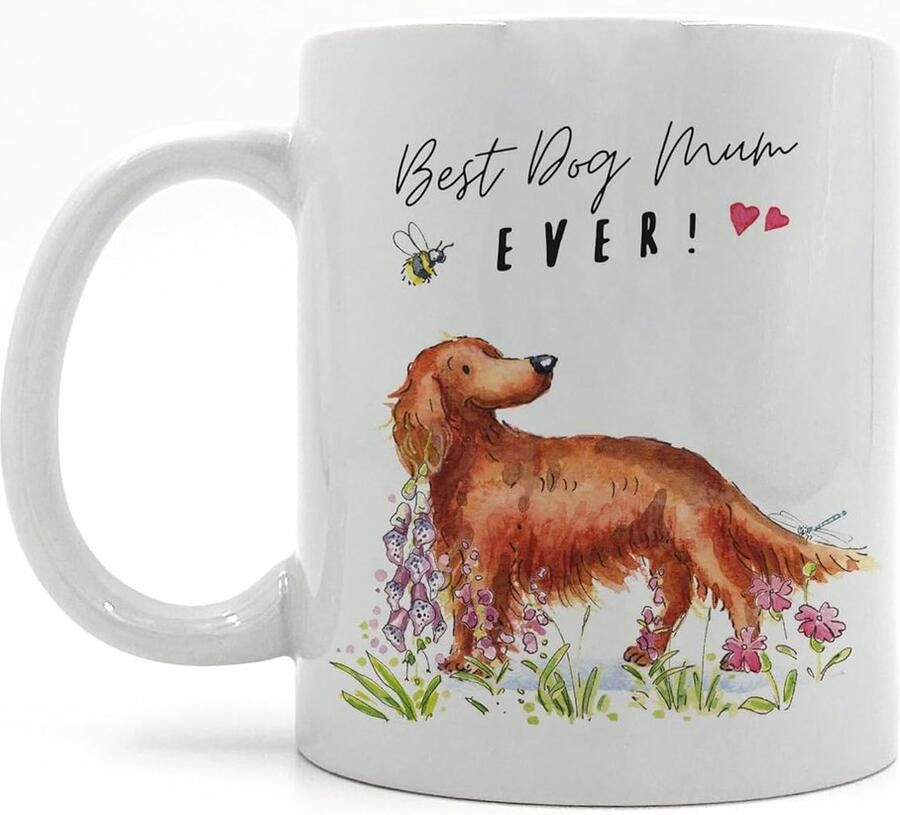 Keramische Mok Koffiemok Hond Koffie Drinken Magnetronbestendig 316 Gram Wit