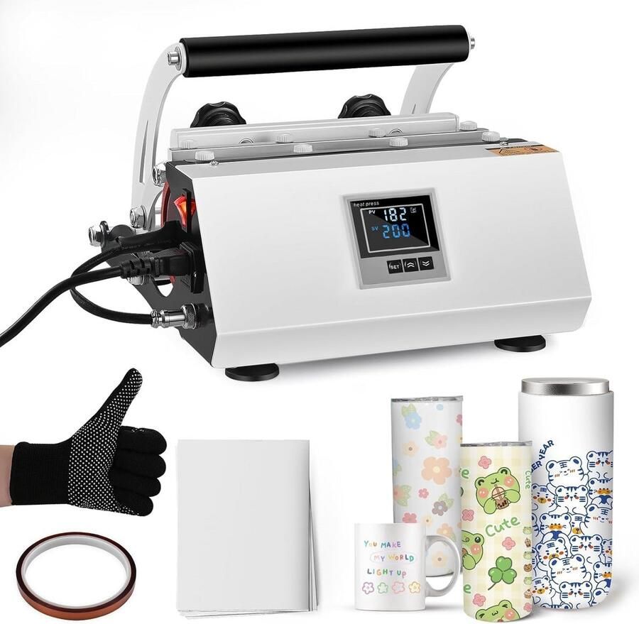 Keramische mokkenpers Hittepersmachine voor glazen en metalen mokken 20-30oz