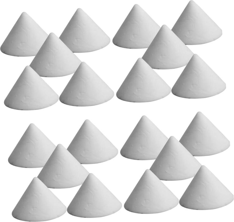 Keramische Ondersteuningsnagels Hittebestendige Steunen Keramiek Oven Gebruik Aluminiumoxide Materiaal 1.5 x 1.5 x 1.2 cm Wit