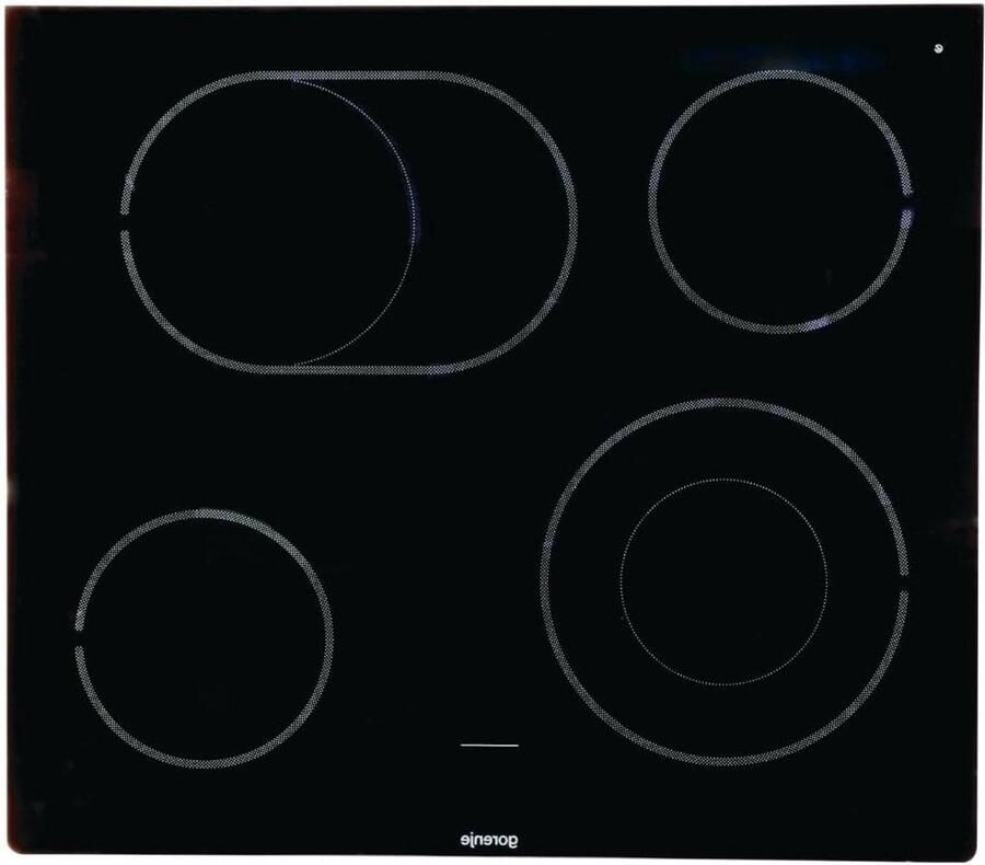 Keramische Plaat Kookplaat Vervanging Koken Thuis Originele Kwaliteit 595x520 mm Zwart