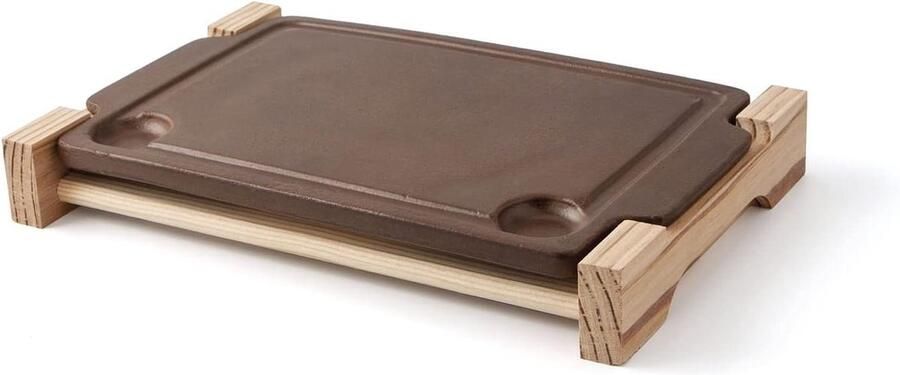 Keramische Plancha Grillplaat Steen Lekker Koken Geschikt Alle Vuren 36x24 cm Veelzijdig