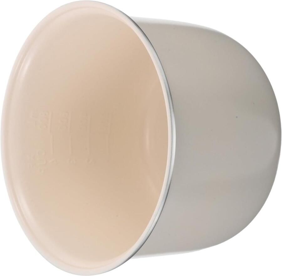 Keramische Rijstpan Reserve Binnenpan Gezond Koken Duurzaam Antiaanbak 14x14x9cm Wit