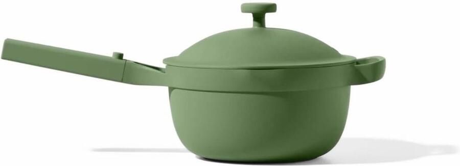Keramische Sauspan Antiaanbak Kookpan Veelzijdig Koken Gifvrije Coating 2.5 Liter Salie