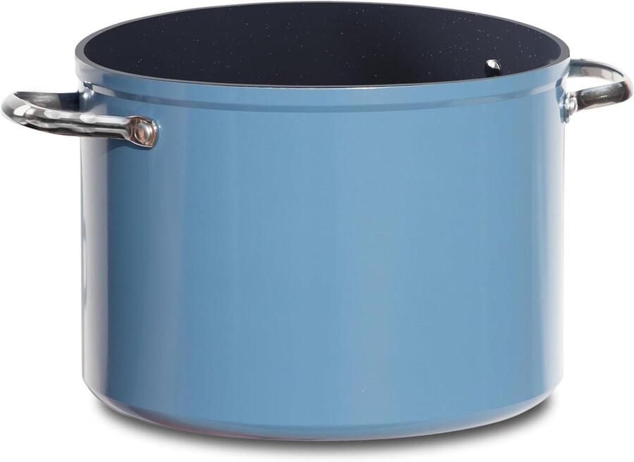 Keramische Soeppan Grote Pan Maaltijden Bereiden Diamant versterkt 8 Quarts Blauw