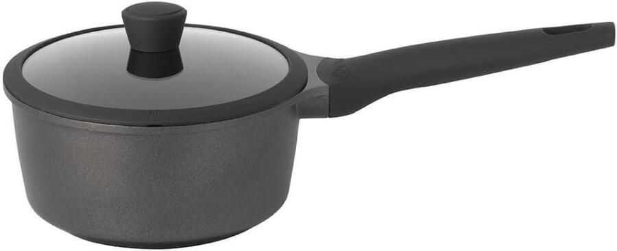 Keramische Steelpan Kookpan Gezond Koken PFAS-vrije Coating 18 cm Zwart