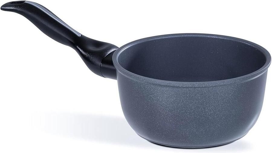 Keramische Steelpan Kookpan met Coating Gezond Koken PFOA PFAS Vrij Ø 16 cm Zwart