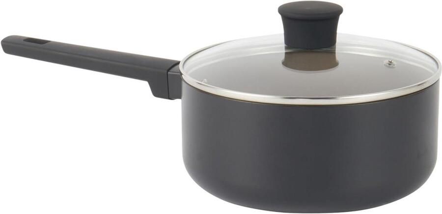 Keramische Steelpan Kookpan met deksel Gezond Koken Gemaakt van gerecycled aluminium 20 cm Mushroom