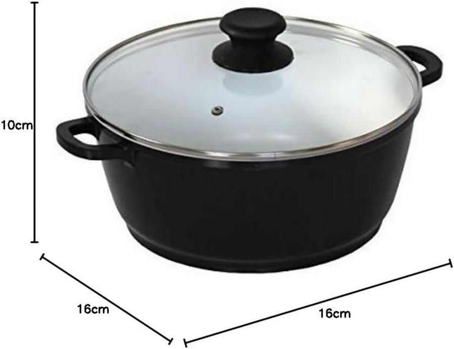 Keramische Stoofpan met Antiaanbaklaag 16 cm