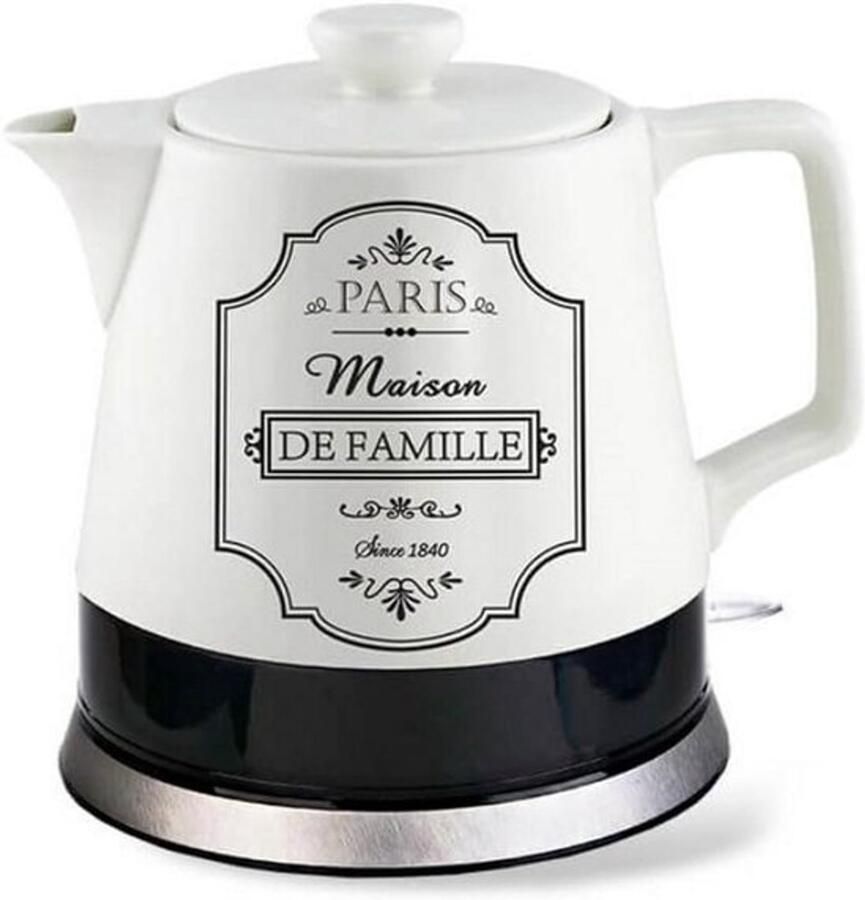 Keramische Waterkoker 1.2L Wit Snel Koken en Automatische Uitschakeling