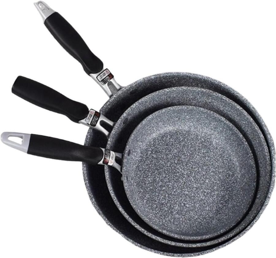 Keramische Wokpan Koekenpan Antiaanbak Lekker Koken Goede Warmtegeleiding 28 cm Zwart