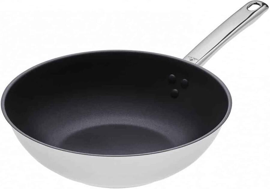 Keramische Wokpan Koekenpan Gezond Koken Antiaanbaklaag 28 cm Zwart