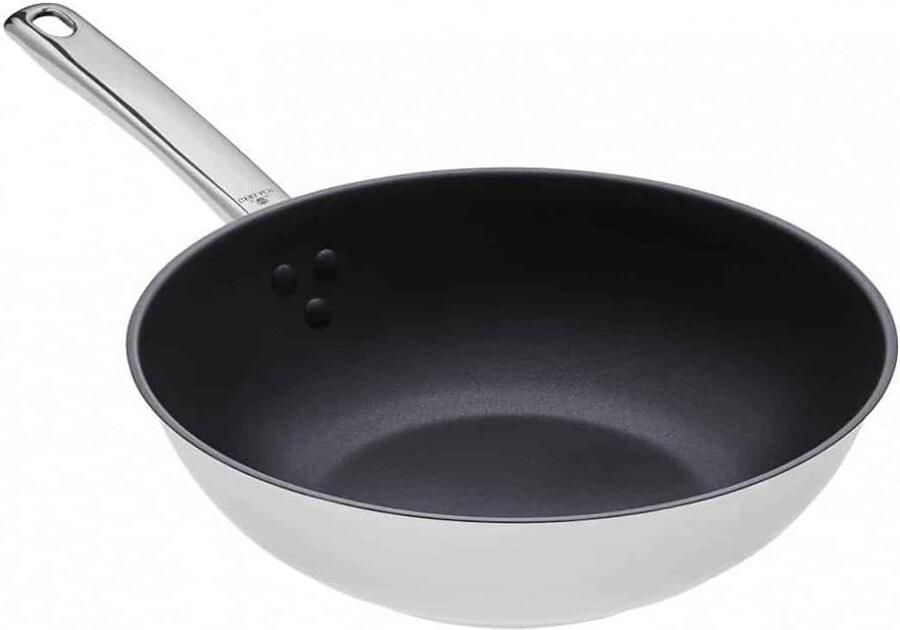 Keramische Wokpan Koekenpan Snel Koken Antiaanbaklaag 28 cm Zwart