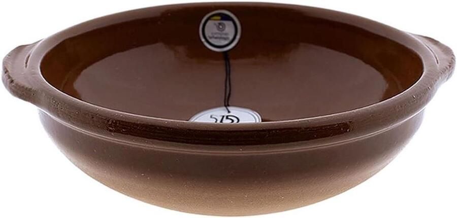 Keramische Wokpan Modderpan Wok Koken op Fornuis Vuurvast Materiaal 26 x 24 x 4.5cm Blauw Geel