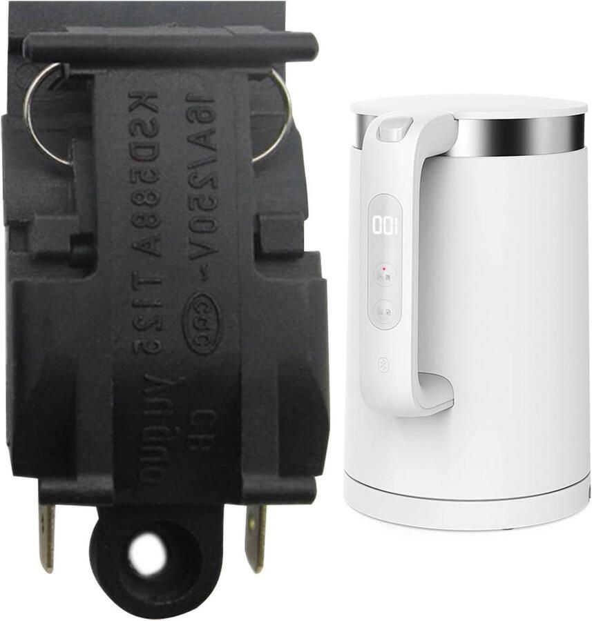 Ketel Bedieningsknop Stoomknop Vervanging Waterkoker Reparatie Automatische Uitschakeling 5L x 2B x 1H cm Zwart