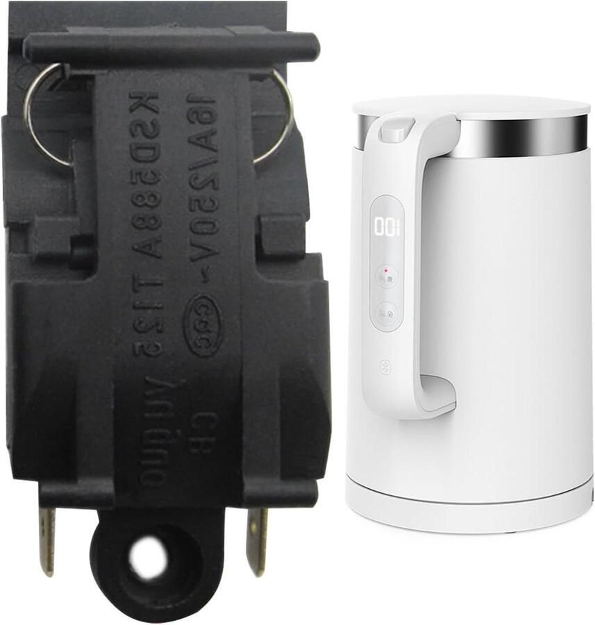 Ketel Bedieningsknop Stoomknop Vervanging Waterkoker Reparatie Directe Montage 5 x 2 x 1 cm Zwart
