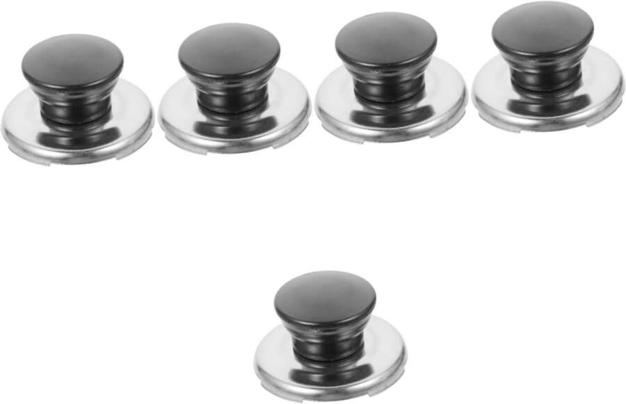 Keteldeksel Knop Vervangende Handgreep Waterketel Reparatie Set van 5 Stuks 5.5 x 5.5 x 3 cm