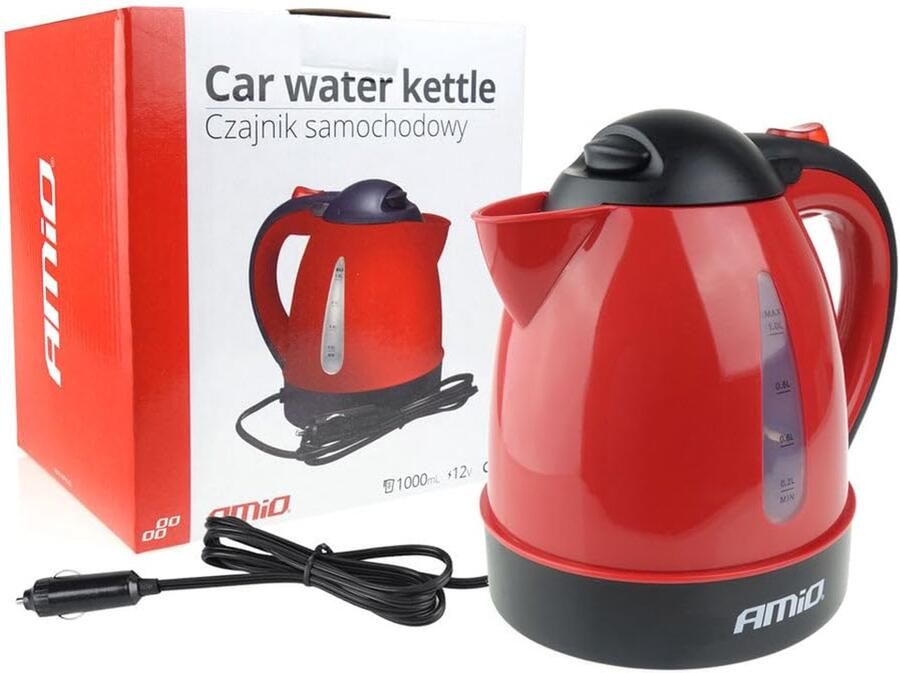 Kettle de Auto Waterkoker 1000 ml 24 V 300 W meerkleurig uniek