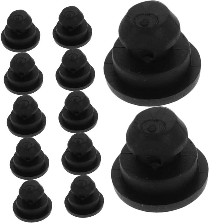 Keuken Accessoires Pot Voetjes Werkblad Beschermen Hittebestendig Rubber 12 Stuks Zwart