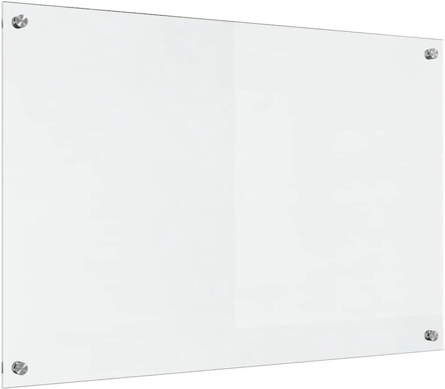 Keuken Achterwand Beschermplaat Glas Kookplaat Beschermen Hittebestendig Gehard Glas 90x60cm Doorzichtig