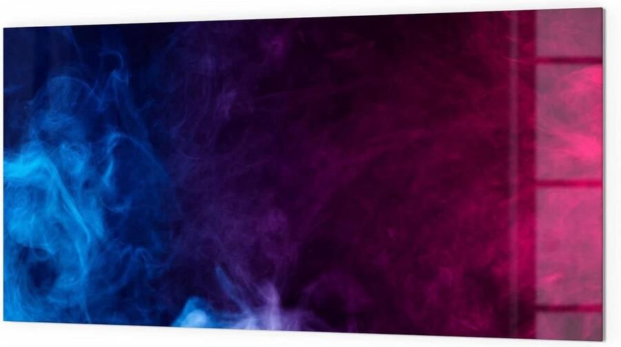 Keuken achterwand glas Spatbescherming fornuis Keuken decoreren 3D kleurdiepte effect 100x50 cm Kleurrijke damp