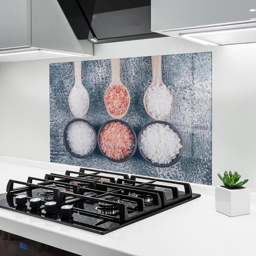 Keuken achterwand spatscherm 50x70 cm van gehard glas Spatbescherming voor fornuis