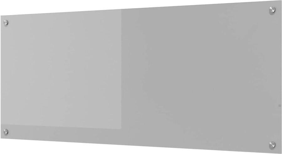 Keuken Achterwand Glazen Paneel Bescherming Koken Hittebestendig Gehard Glas 120 x 50 cm Lichtgrijs
