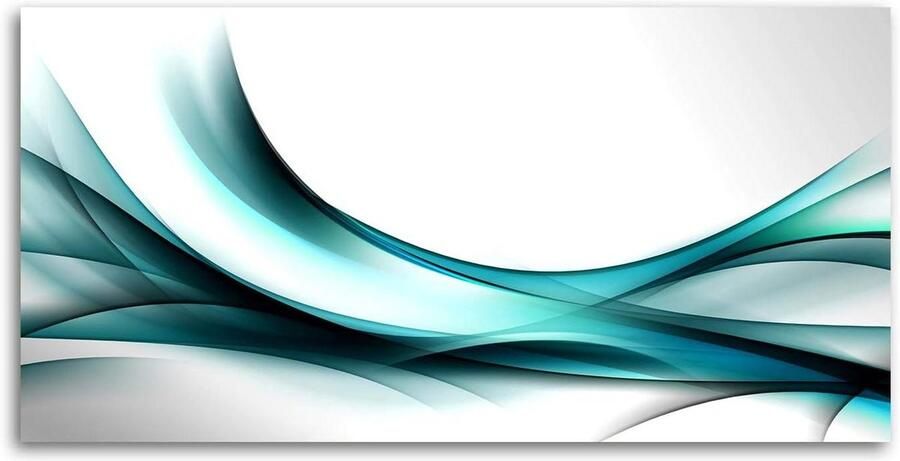 Keuken achterwand Spatbescherming glas Koken beschermen Gehard glas 120x60cm Blauw