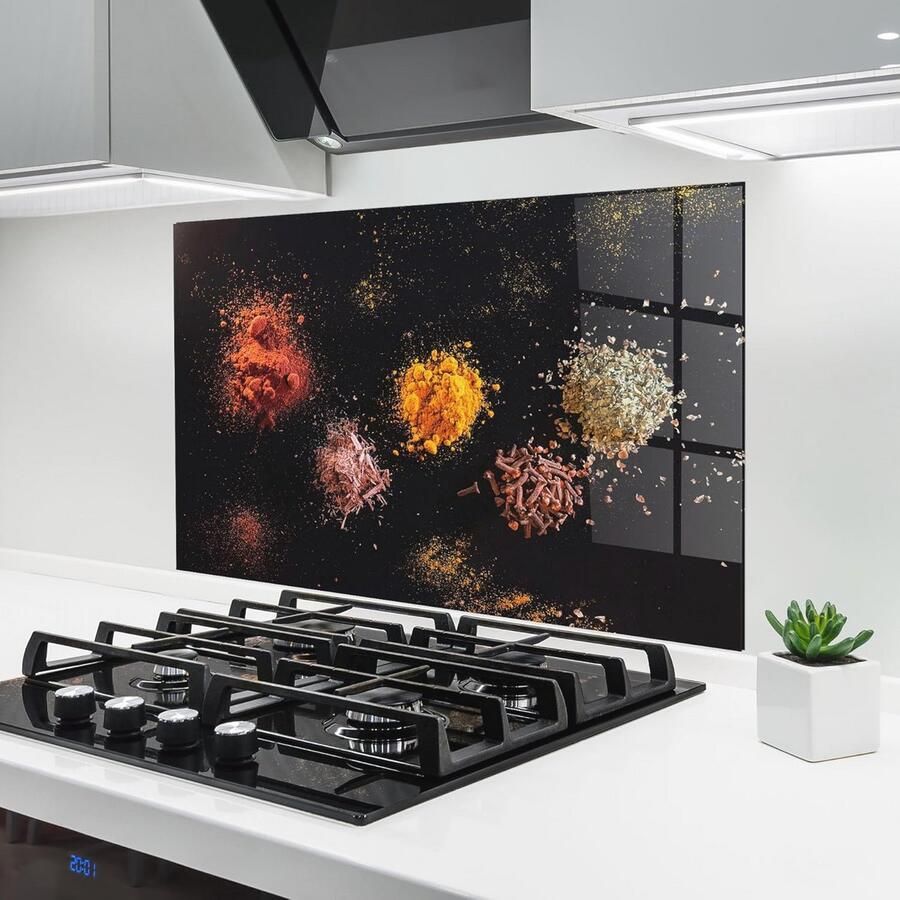 Keuken Achterwand Spatscherm van Gehard Glas 60x100 cm Ideale Spatbescherming voor Fornuis