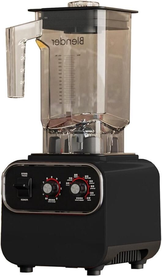 Keuken Blender Krachtige Mixer Smoothies Maken 10 Snelheden Instelbaar 2 Liter Kan Rood
