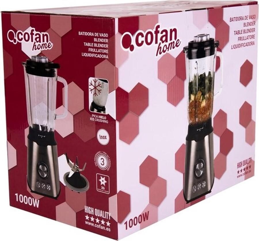Keuken Blender Smoothie Maker Snelle Maaltijden Krachtige 1000W Motor 1.7 Liter Kan