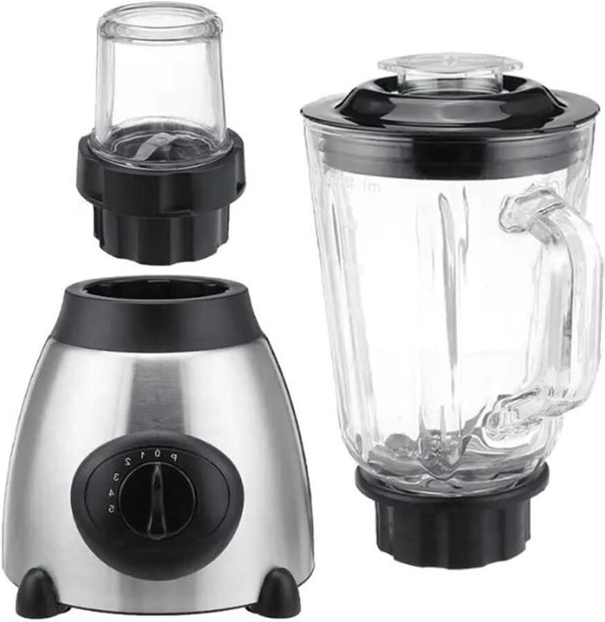 Keuken Blender Voedselmixer Kruidenmolen Maaltijden Bereiden Variabele Snelheid 24.5D x 21B x 24.5H cm Zwart