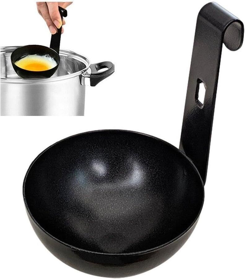 Keuken Eierketel Gekookt Ei Houder Eieren Pocheren Non Stick Afwerking 8.5 x 11.5 x 3.5 cm