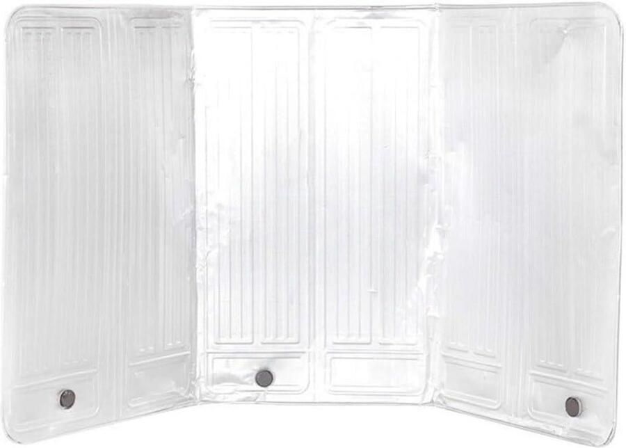 Keuken Gasfornuis Baffle Vetvanger Plaat Schoon Koken Opvouwbaar Aluminiumfolie 90x50 cm Grijs